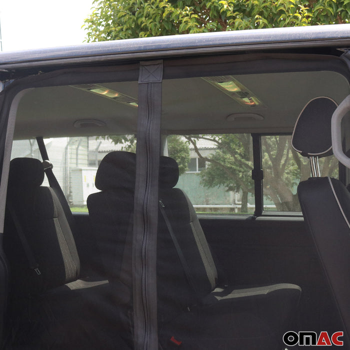 Mosquito Net Bug Magnetic Screen Sliding Door for RAM ProMaster 2014-2024 Black