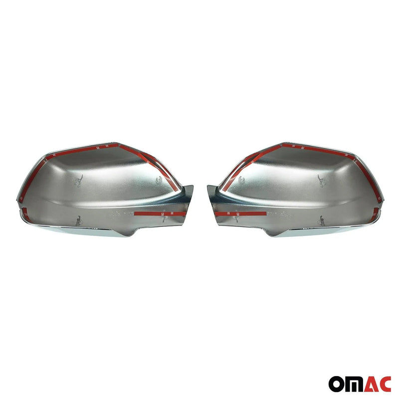 2005-2010 Jeep Grand Cherokee Side Mirror Cover Caps Chrome Silver 2 Pcs