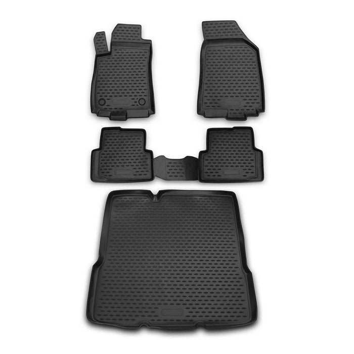 Custom Floor Mats & Cargo Liners for Chevrolet Sonic Sedan 2012-2016 Black 5 Pcs