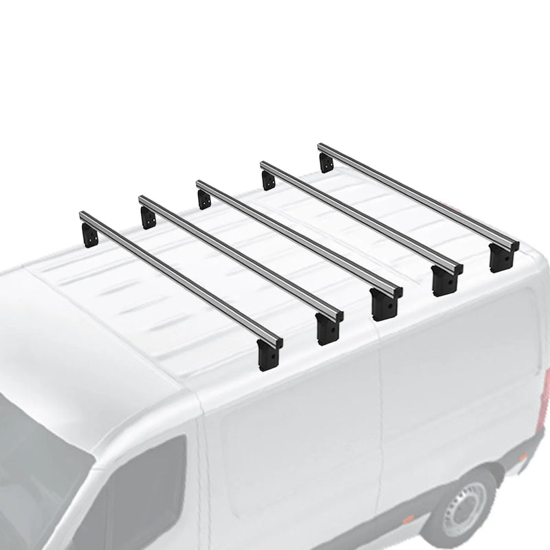 2014-2019 Ford Transit Connect L2 Roof Racks Cross Bars Set Gray 5Pcs