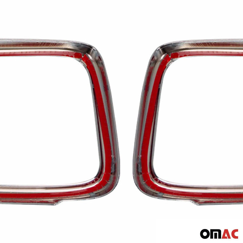 Trunk Tail Light Trim Frame for Jeep Renegade 2015-2024 Chrome Silver 2 Pcs