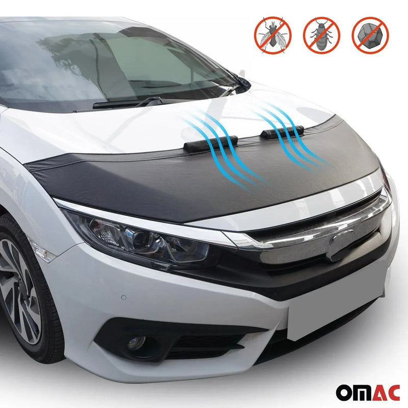 Car Bonnet Mask Hood Bra for Ford Transit Connect 2014-2019 Black 1 Pc - OMAC USA