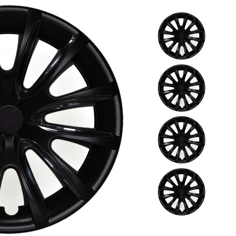 14" Wheel Covers Hubcaps for Toyota Camry Black Matt Matte - OMAC USA