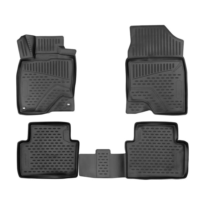 OMAC Floor Mats Liner for Honda Civic 2016-2018 Sedan Black TPE All-Weather 4Pcs