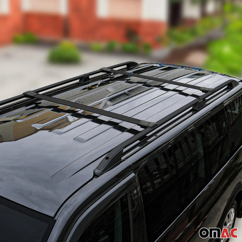 2010-2013 Ford Transit Connect Short Roof Racks & Roof Rack Rails Black