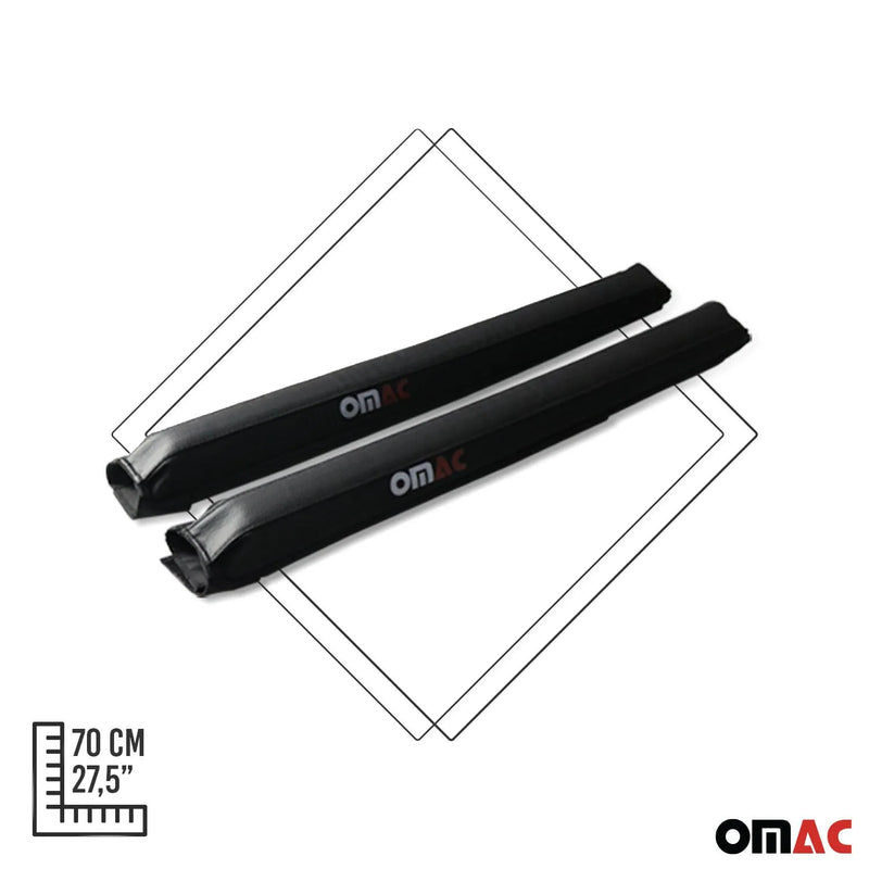 Kia 28" Roof Rack Pads Surfboard Windsurf Crossbar Pads Black 2 Pcs