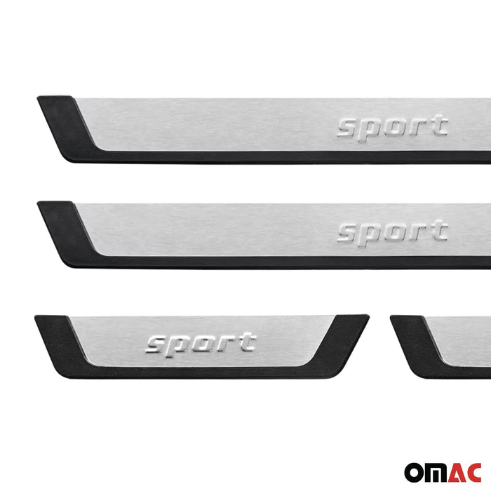 Door Sill Scuff Plate Scratch Protector for VW Arteon Atlas Sport Steel 4x