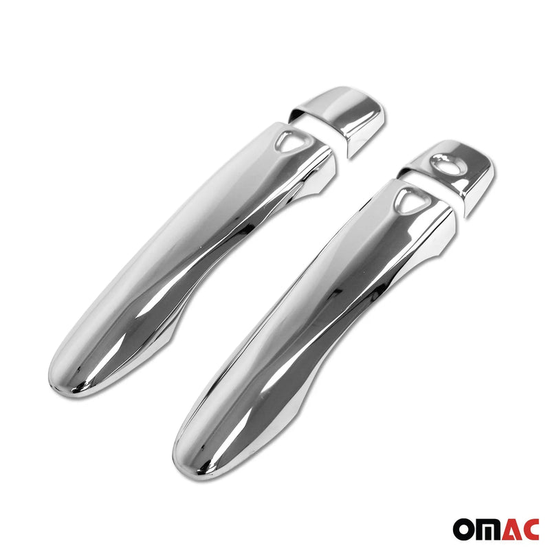 2016-2022 Nissan Micra Car Door Handle Cover Protector Steel Chrome 4 Pcs