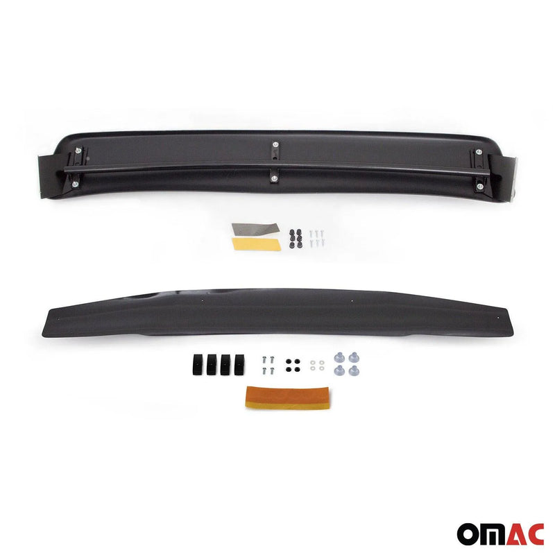 2005-2021 Nissan Frontier Windshield Sun Visor & Bug Shield Hood Deflector Kit 2Pcs Smoke