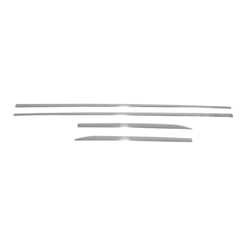 2015-2020 Audi A3 Side Door Molding Trim Skirt Garnish Steel Silver 4 Pcs