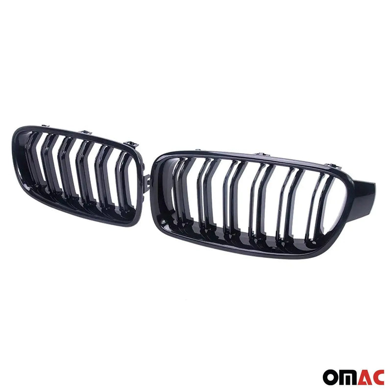 For BMW 4Series F32 F33 F36 2013-17 M-Tech Style Front Kidney Grille Gloss Black