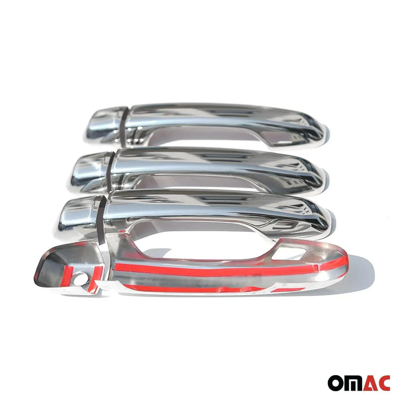 Car Door Handle Cover Protector for Lexus GX 460 2010-2013 Steel Chrome 8 Pcs - OMAC USA