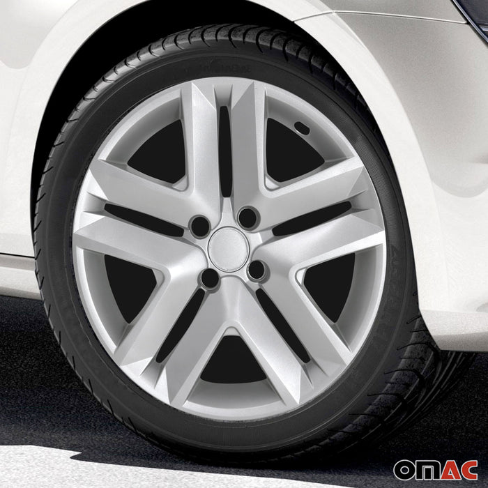 4x 16" Wheel Covers Hubcaps for Fiat Silver Gray