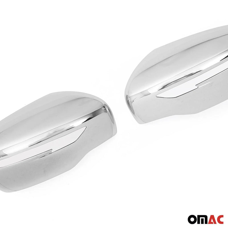 Side Mirror Cover Caps Fits Nissan Murano 2015-2024 Chrome Silver 2 Pcs - OMAC USA