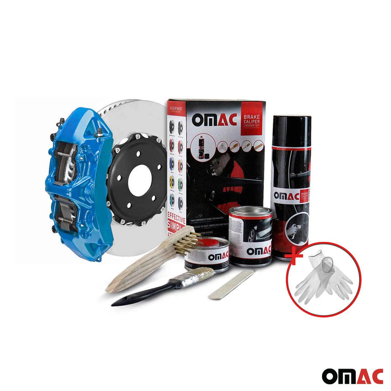 OMAC Brake Caliper Epoxy Based Car Paint Kit Florida Blue Glossy High-Temp