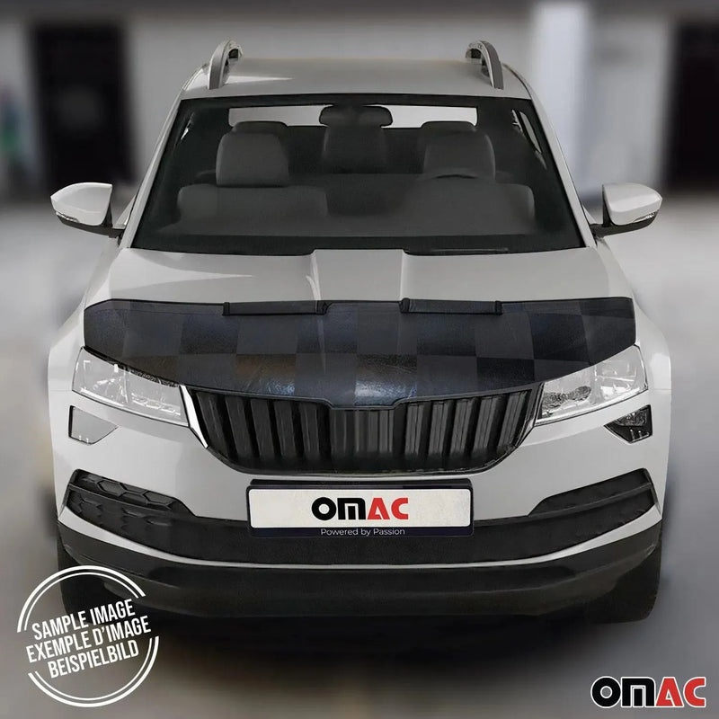 Car Bonnet Mask Hood Bra for Jeep Renegade 2015-2023 Black Chequered - OMAC USA