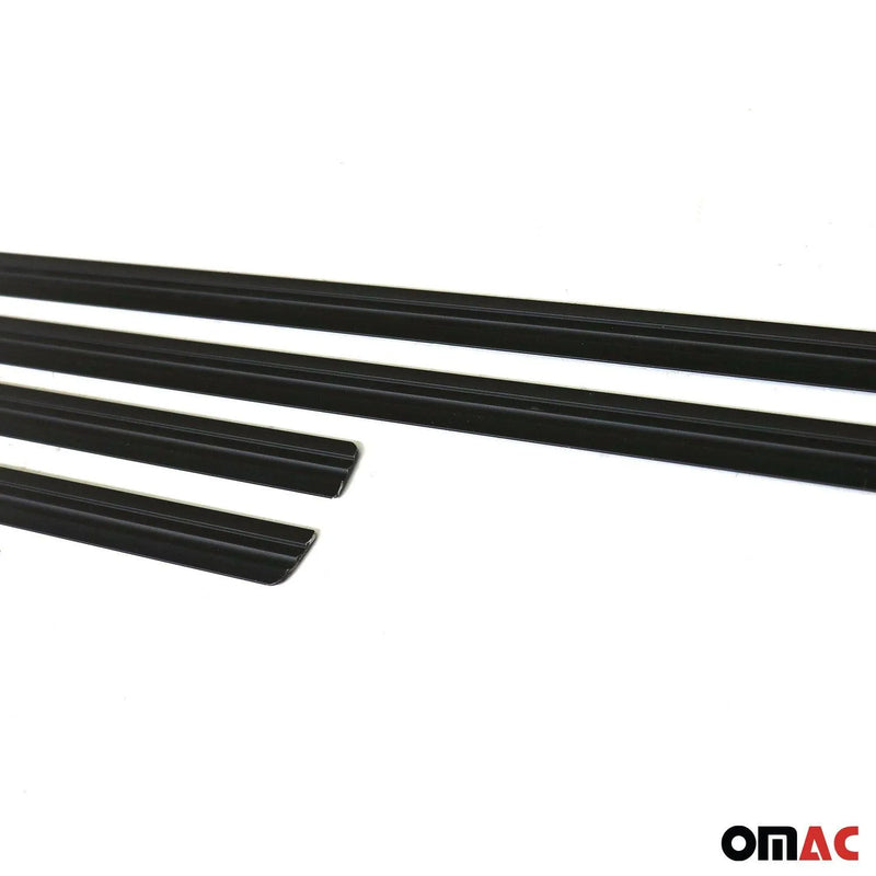 2006-2010 VW Jetta A5 Side Door Molding Trim Skirt Garnish Black 4 Pcs