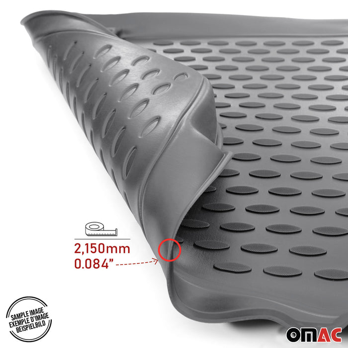 OMAC Floor Mats Liner for Jeep Commander 2005-2010 Gray TPE All-Weather 4 Pcs