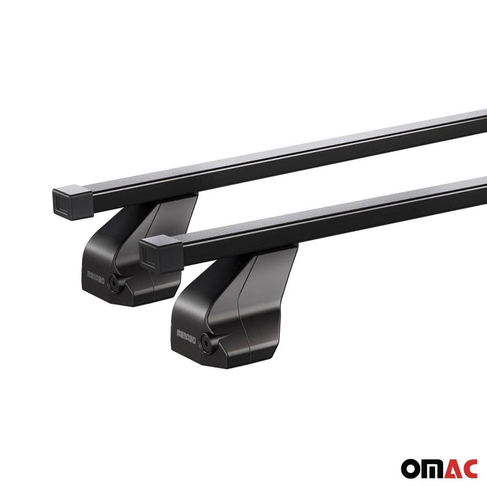 Fix Point Roof Racks Top Cross Bars for RAM ProMaster City 2015-2022 Black 2Pcs