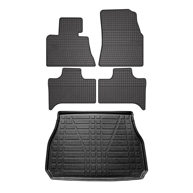 2000-2006 BMW X5 E53 Floor Mats & Cargo Liner Full Set All Weather Black