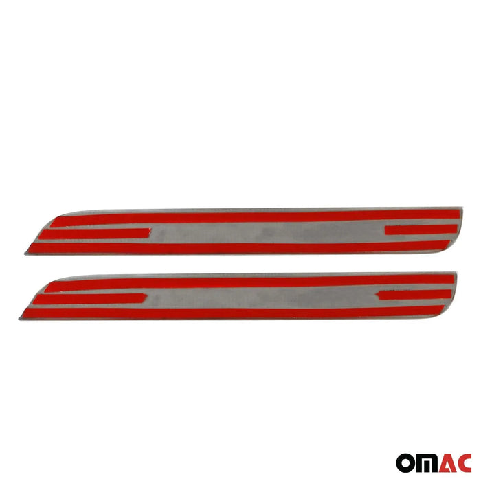 Door Sill Scuff Plate Scratch Protector for Opel Crossland 2017-2024 Steel 2Pcs