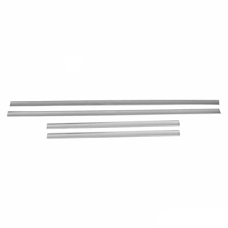 Chevrolet Side Door Molding Trim Skirt Garnish Stainless Steel Silver 4Pcs