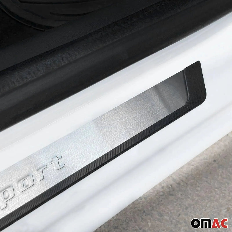 Door Sill Scuff Plate Scratch Protector for VW Amarok 2010-2020 Sport Steel 4x - OMAC USA