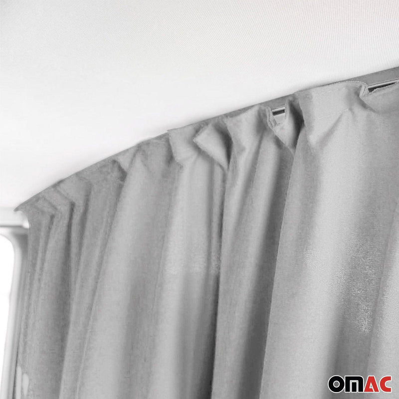 GMC Cabin Divider Curtains Privacy Curtains Gray 2 Curtains