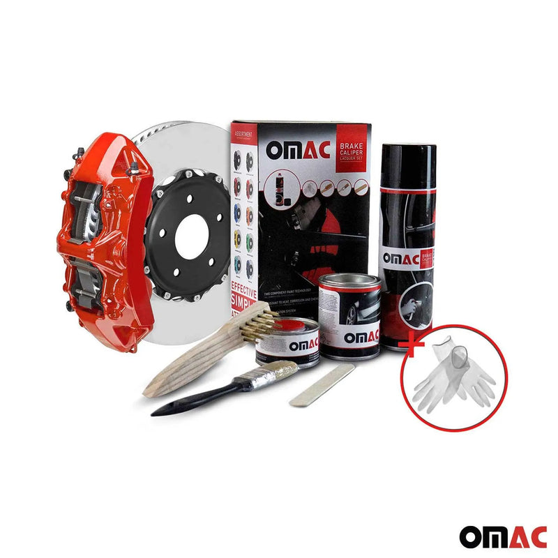 OMAC Brake Caliper Epoxy Based Car Paint Kit Texas Red Glossy High-Temp