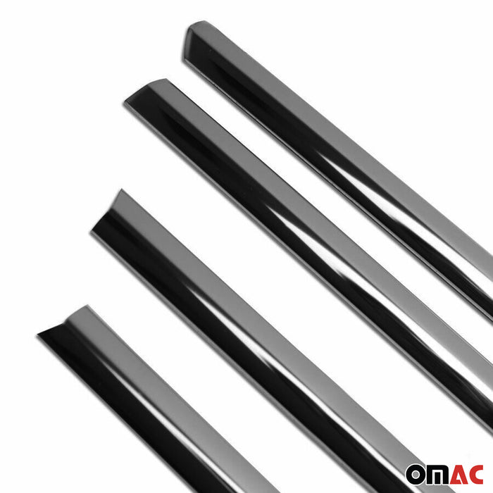 Window Molding Trim Streamer for VW Golf Mk7 2015-2021 Stainless Steel Dark 4Pcs