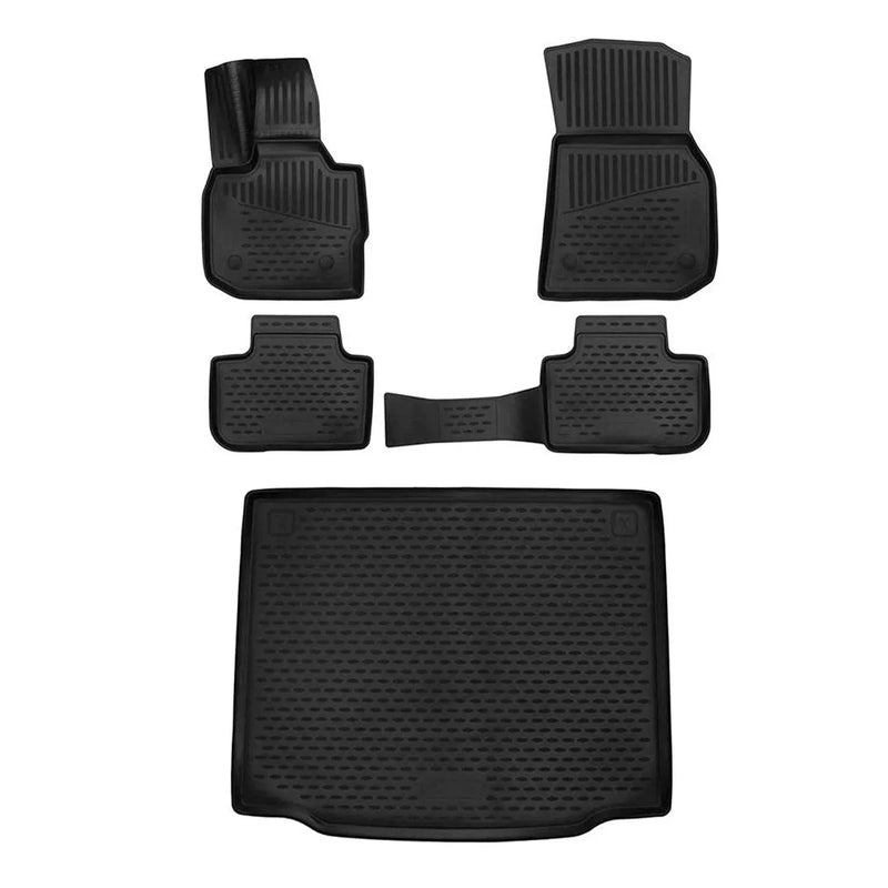 Custom Floor Mats & Cargo Liners for BMW X3 G01 2018-2024 Rubber TPE Black 5Pcs - OMAC USA