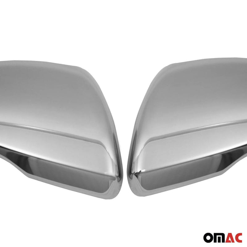 Side Mirror Cover Caps Fits Kia Optima 2016-2020 Steel Silver 2 Pcs - OMAC USA