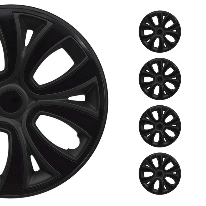 14" Hubcaps Wheel Covers R14 for BMW ABS Black Matt 4Pcs - OMAC USA