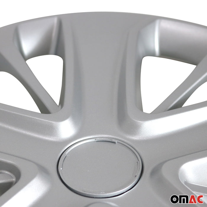 4x 15" Wheel Covers Hubcaps for Alfa Romeo Silver Gray