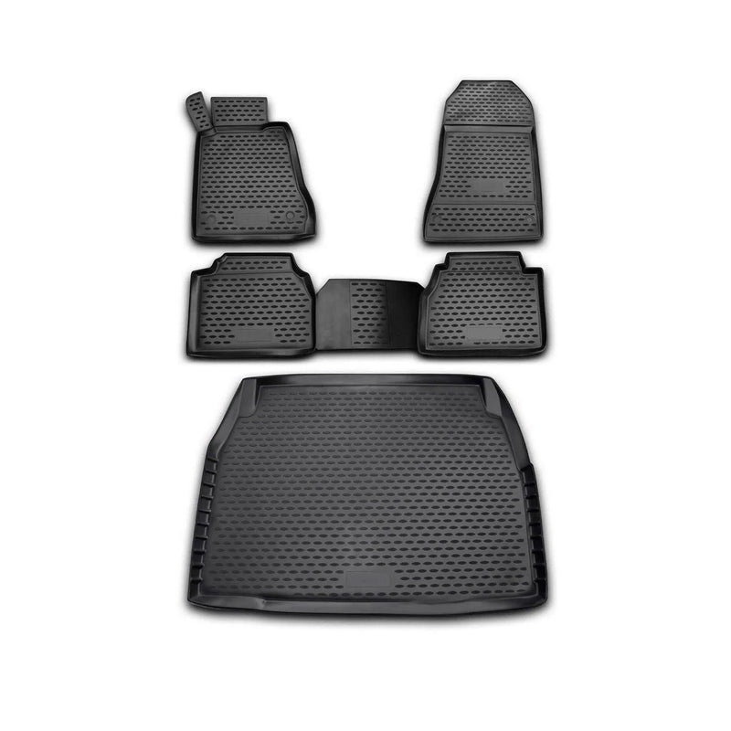 1996-2002 Mercedes E Class W210 Sedan Floor Mats & Cargo Liner Full Set All Weather Black