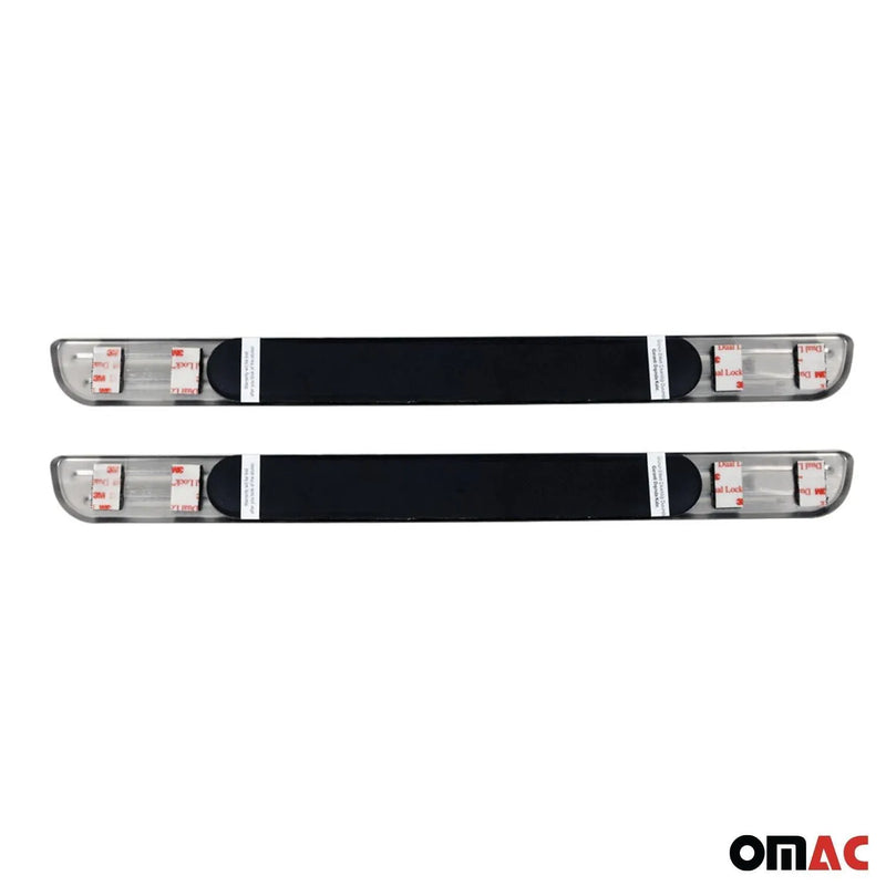 Door Sill Scuff Plate Illuminated for Ford Fiesta 2011-2019 Exclusive Steel 2x - OMAC USA