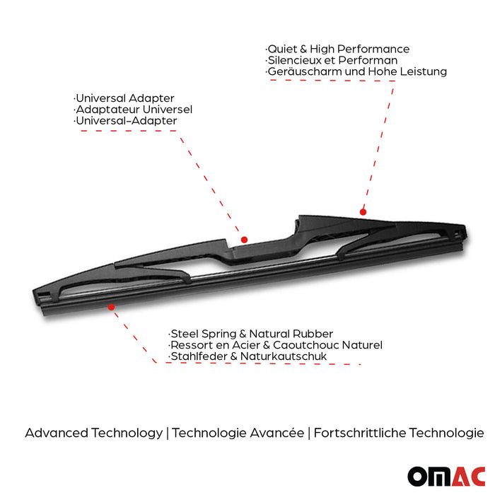 Rear Wiper Blades for Dodge Journey Durable Rear Windshield