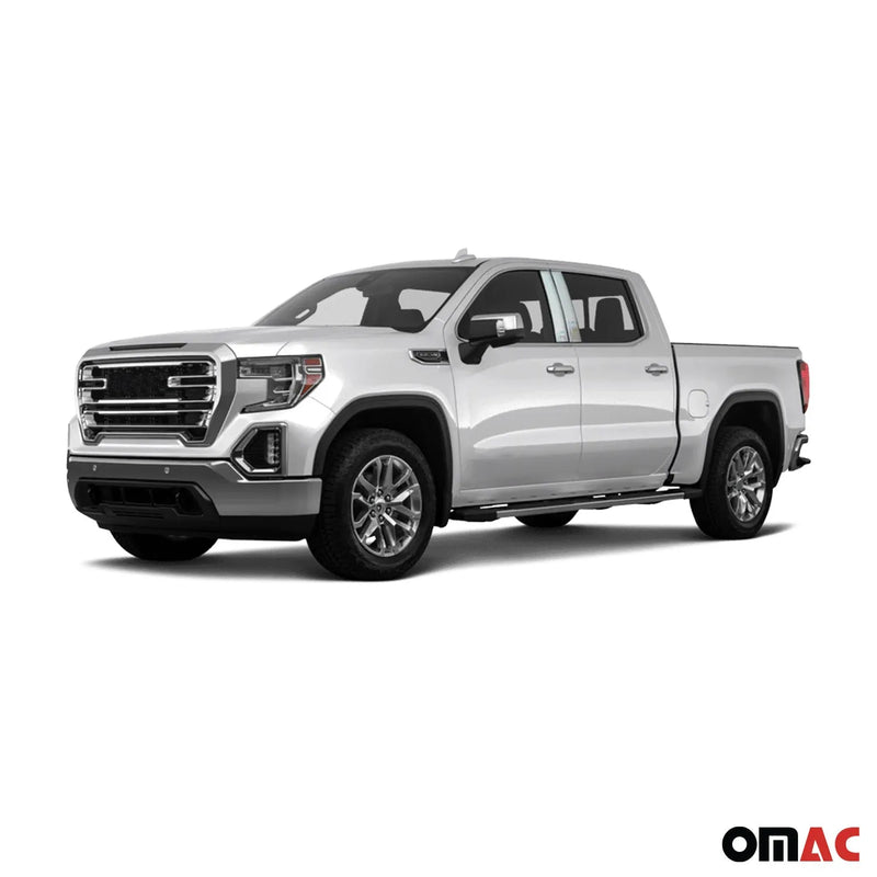 2019-2023 GMC Sierra Stainless Steel Pillar Trim 4 Pcs