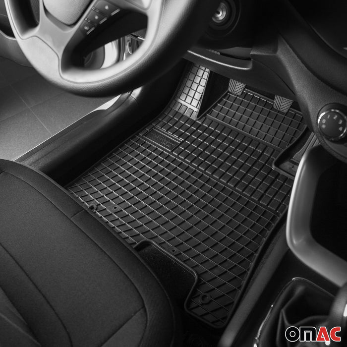 OMAC Floor Mats Liner for Audi A3 3 Sportback 2004-2013 Black Rubber All-Weather