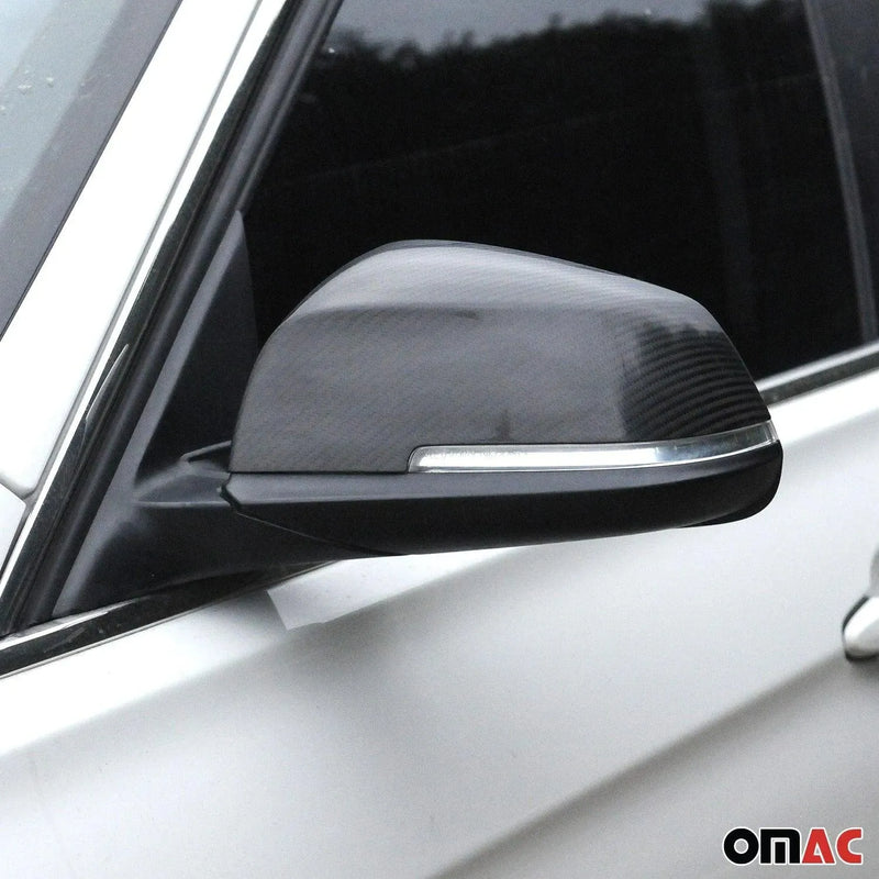 Side Mirror Cover Caps fits BMW 2 Series F22 Coupe 2014-2018 Carbon Fiber 2x - OMAC USA