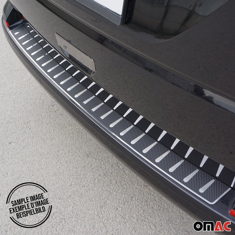 2003-2014 Volvo XC90 Rear Bumper Sill Cover Protector Steel Carbon Foiled