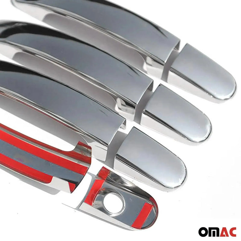 Car Door Handle Cover Protector for Ford Escape 2005-2023 Steel Chrome 8 Pcs - OMAC USA