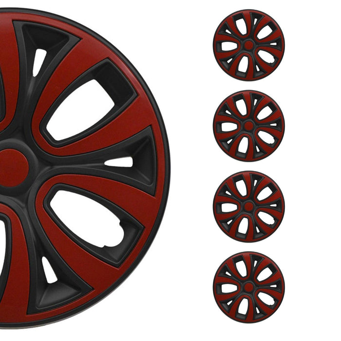 14" Wheel Covers Hubcaps R14 for Buick Black Matt Red Matte - OMAC USA