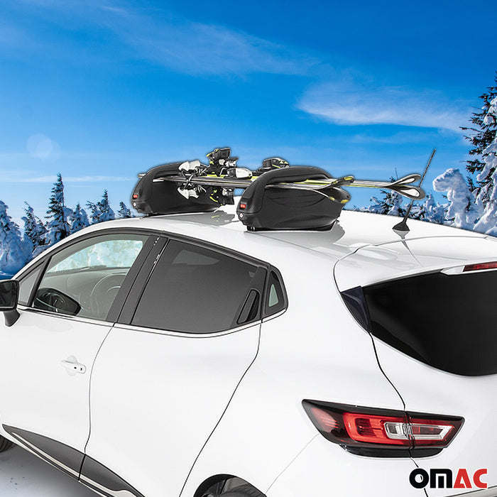 Magnetic Ski Roof Rack Carrier Snowboard for Lexus RX 2009-2015 Black 2 Pcs