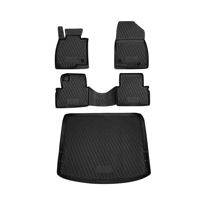 Custom Floor Mats & Cargo Liners for Mazda 3 Sedan 2014-2018 Black 5 Pcs