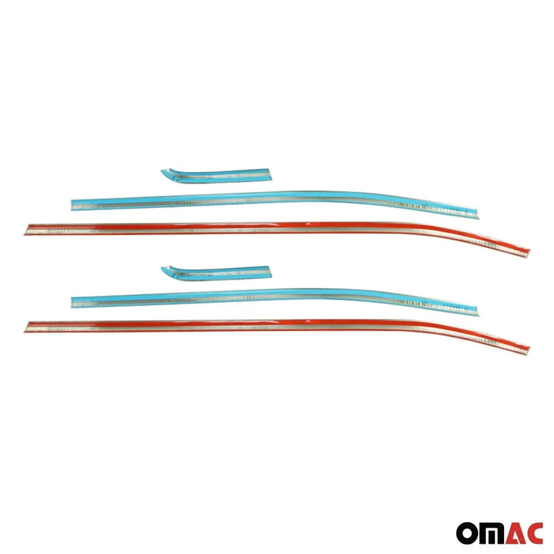 Window Molding Trim Streamer for Jeep Renegade 2015-2023 Steel Dark 6 Pcs - OMAC USA