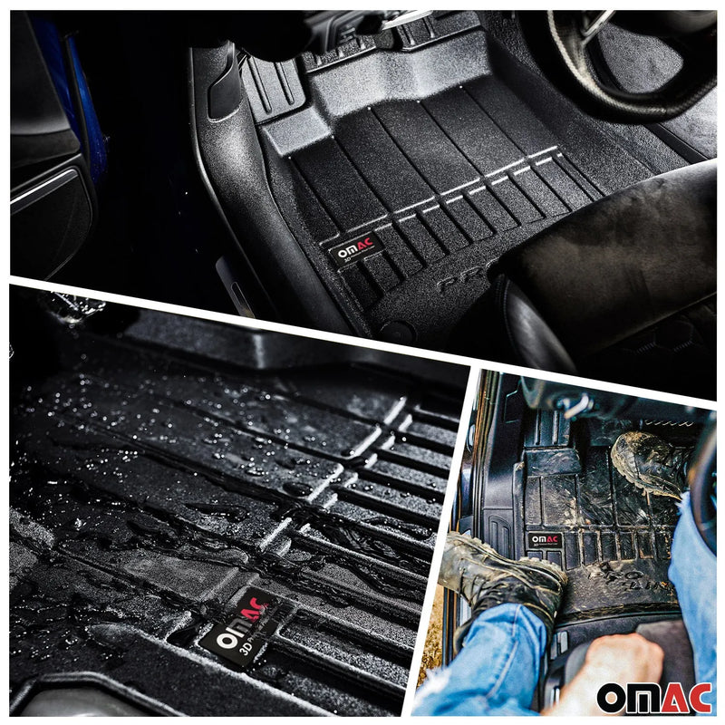 2015-2023 Jeep Renegade Premium Floor Mats & Cargo Liner Full Set All Weather Heavy Duty Black