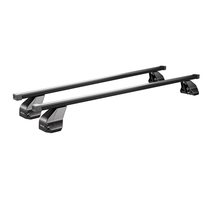 Fix Point Roof Racks Cross Bars for BMW 3 Series E90 E91 E92 2004-13 Steel Black