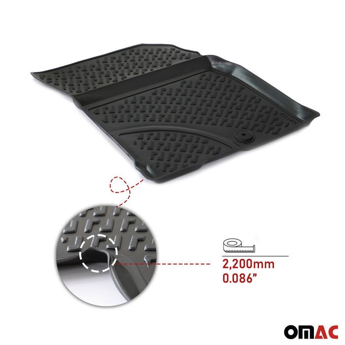 OMAC Floor Mats Liner for Mercedes A Class V177 Sedan 2019-2022 TPE Black 4x