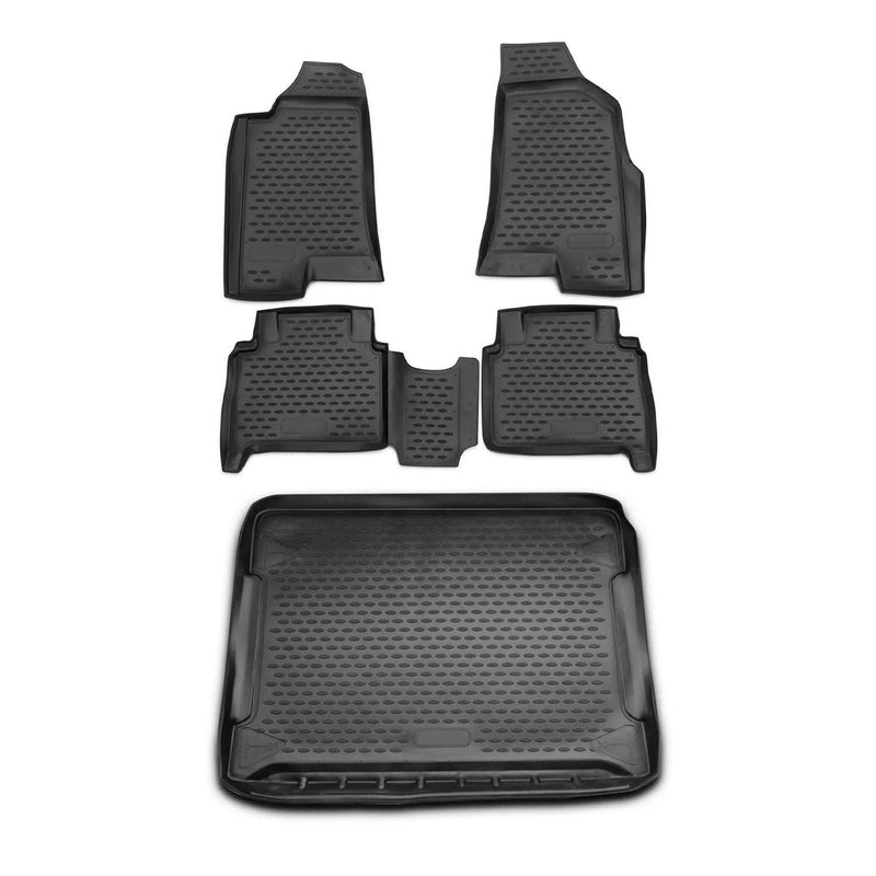 2006-2010 Hummer H3/H3T Floor Mats & Cargo Liner Full Set All Weather Black